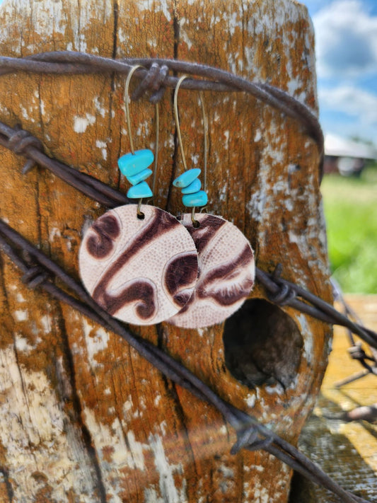 Tooled Circles with Turquoise