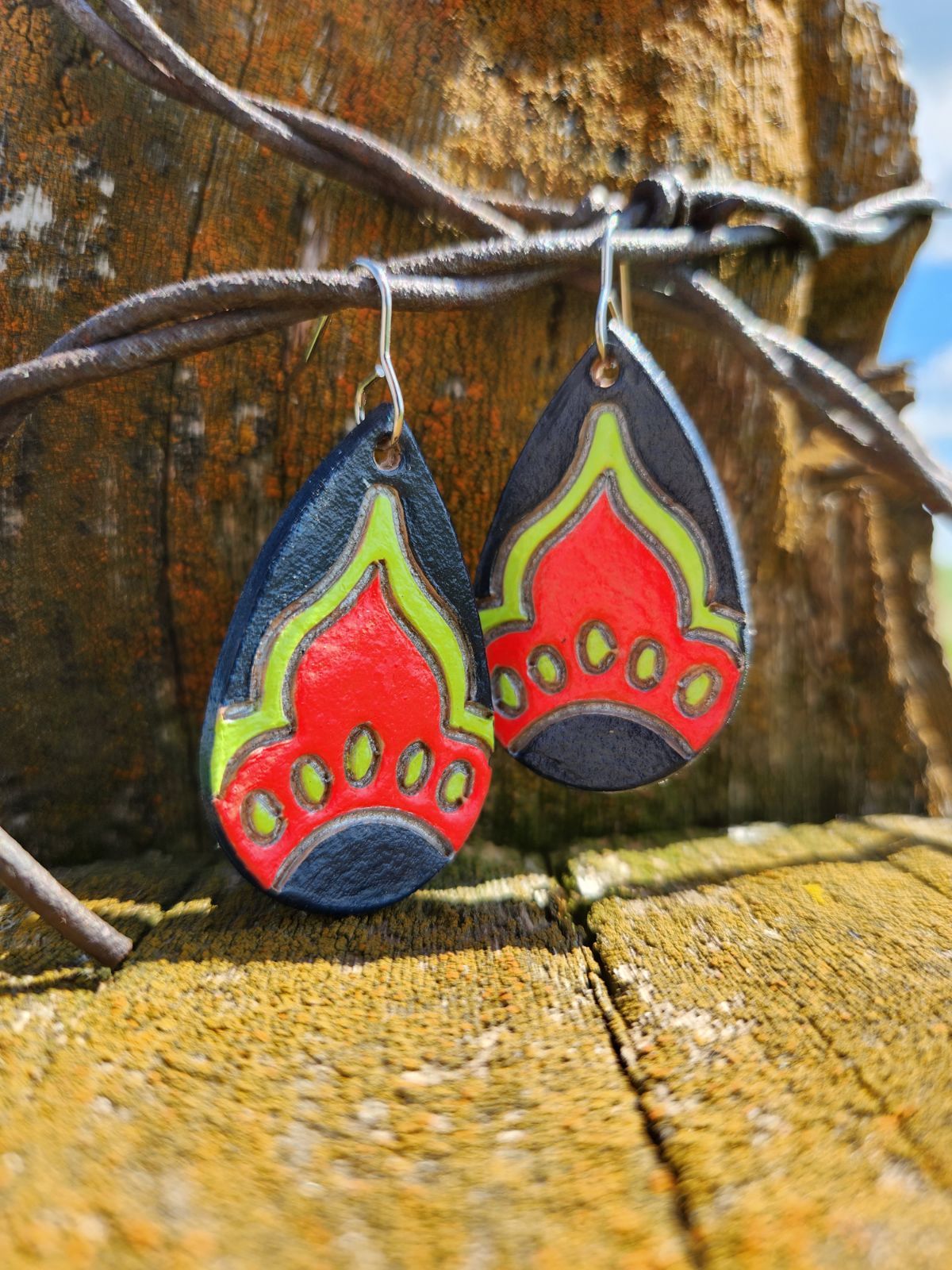 Hand Painted Teardrops