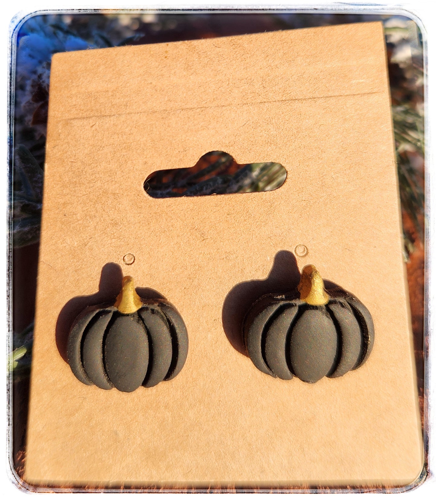 Pumpkin Stud Earrings