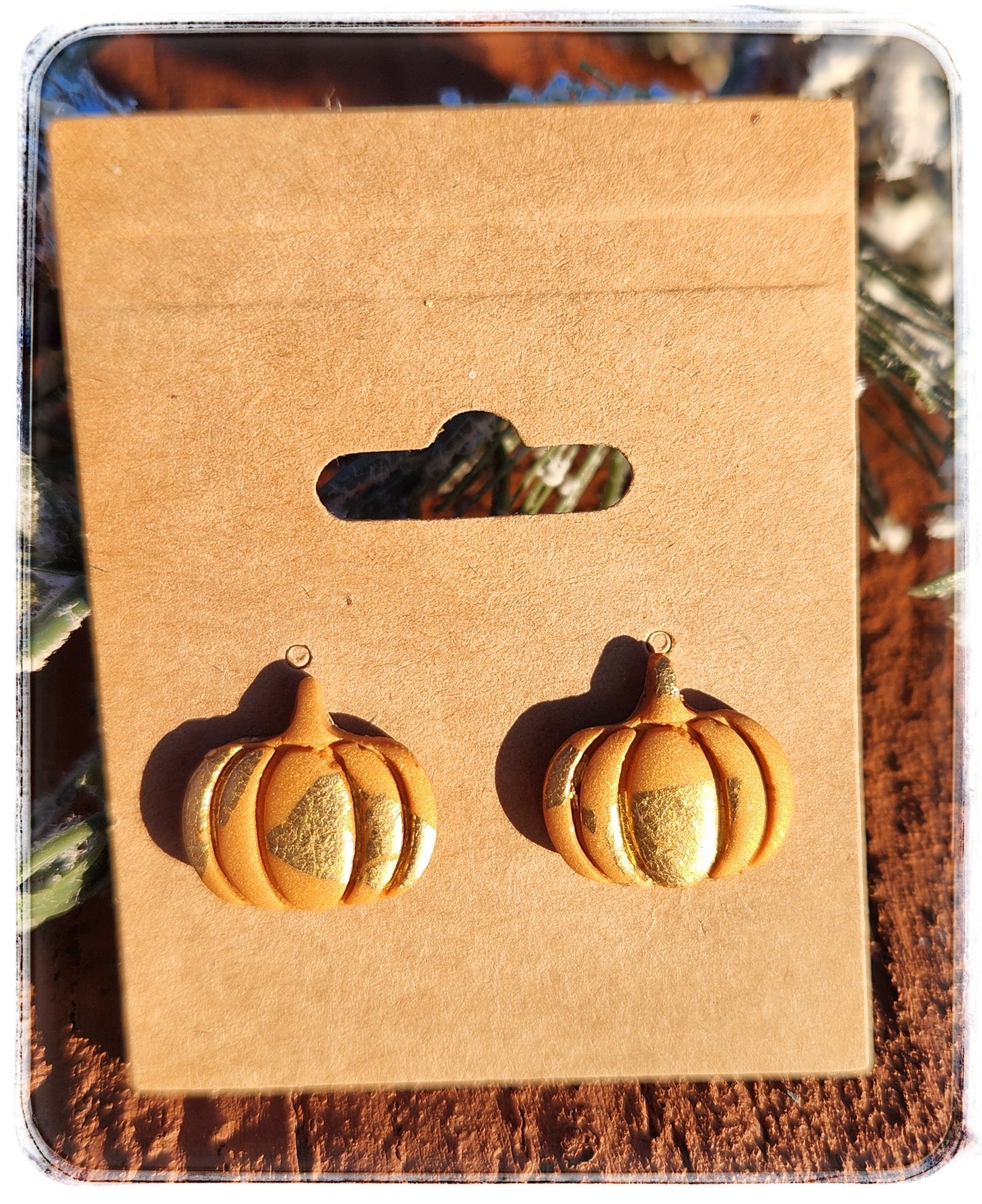 Pumpkin Stud Earrings