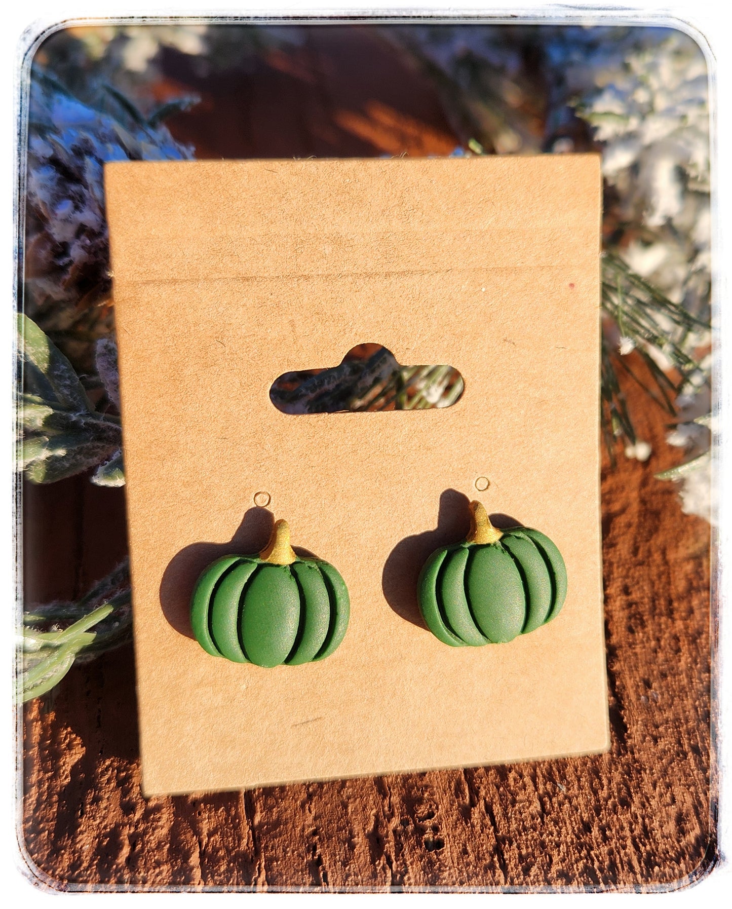 Pumpkin Stud Earrings