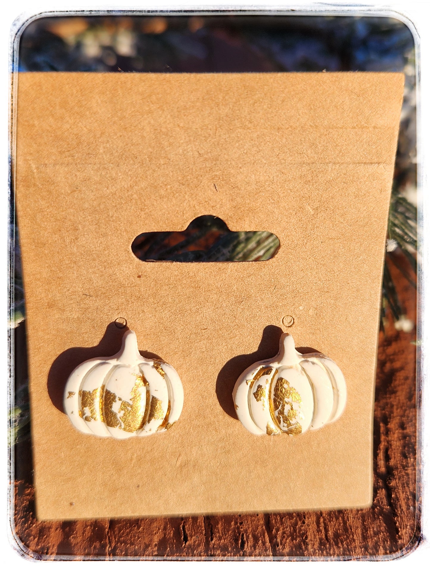 Pumpkin Stud Earrings