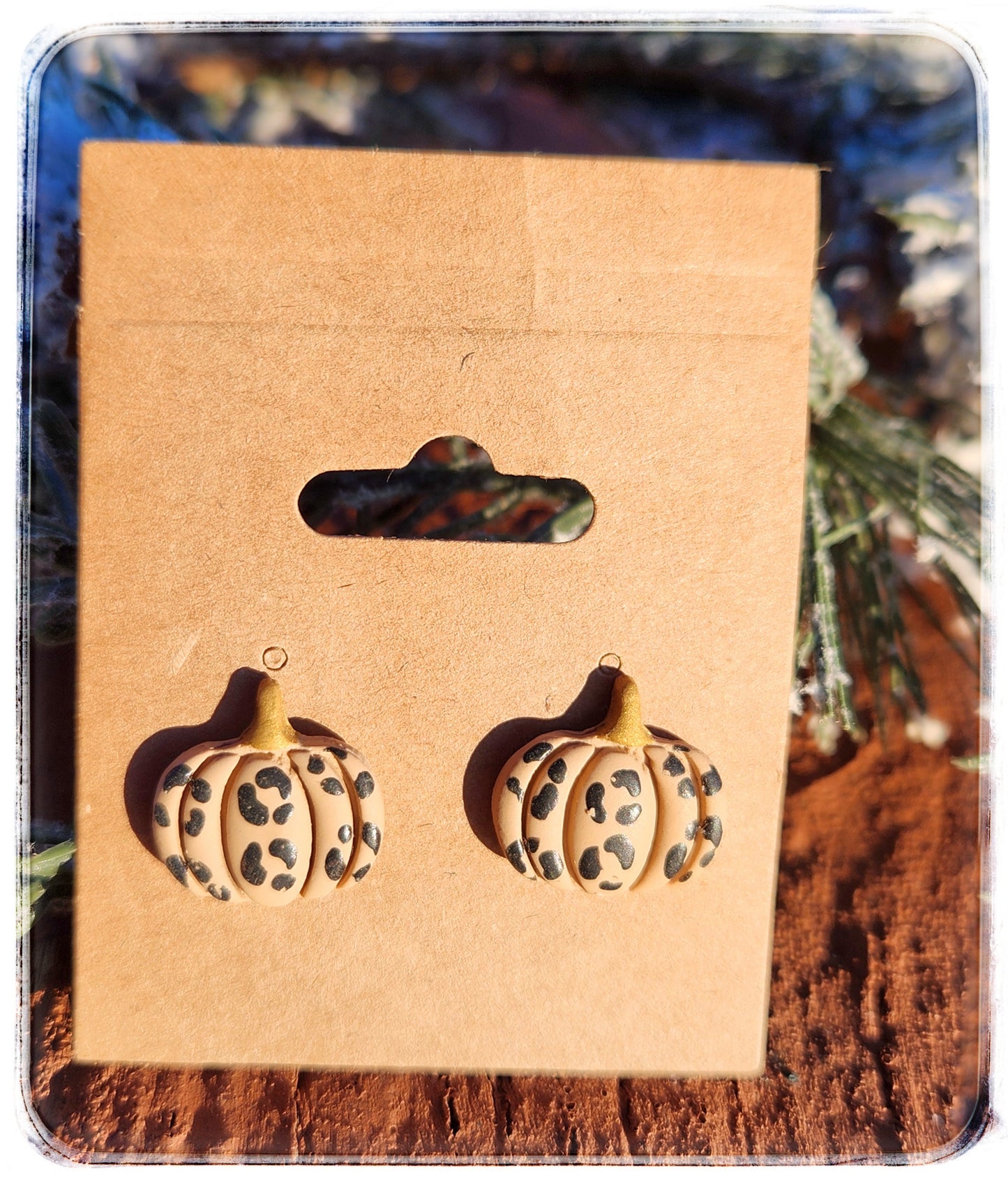 Pumpkin Stud Earrings