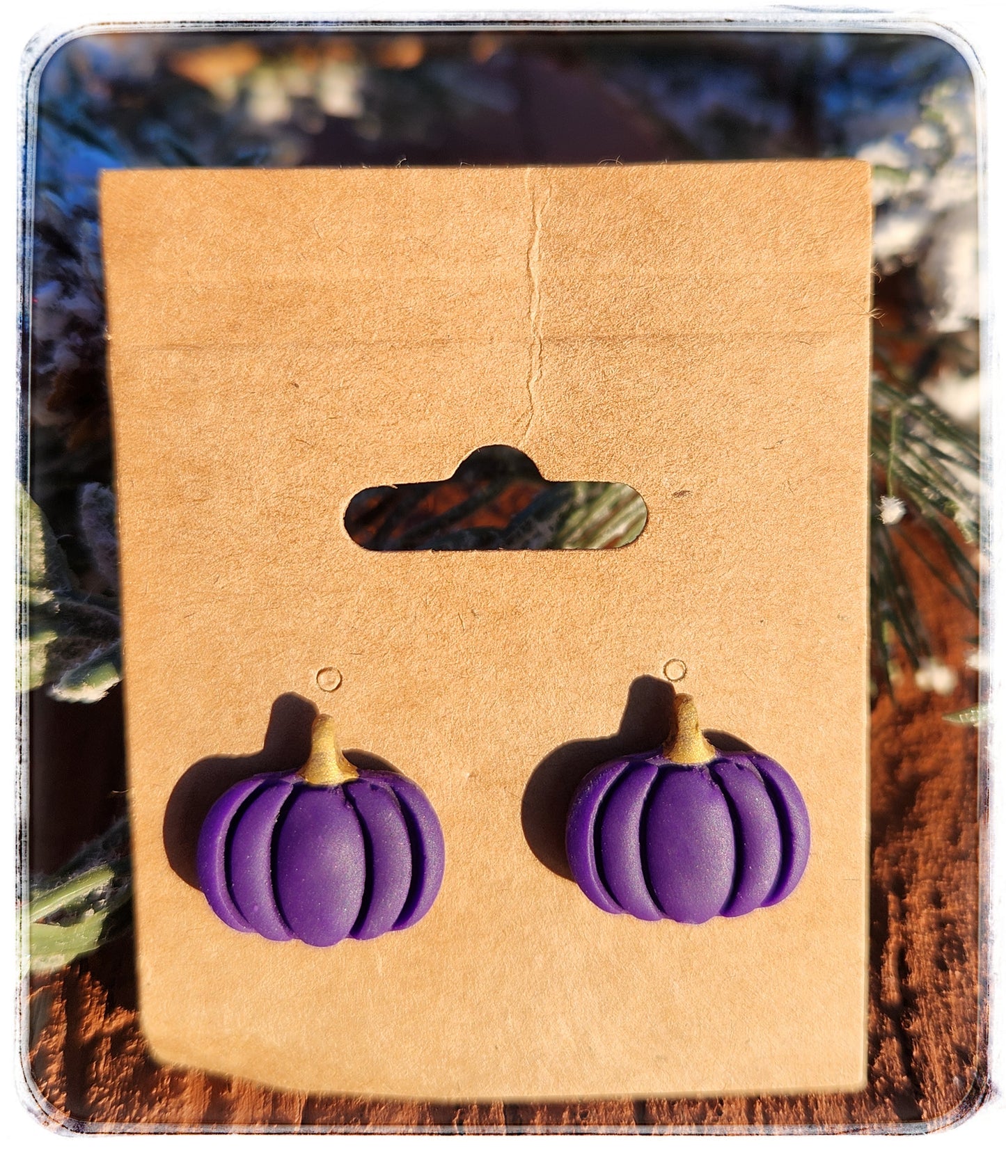 Pumpkin Stud Earrings