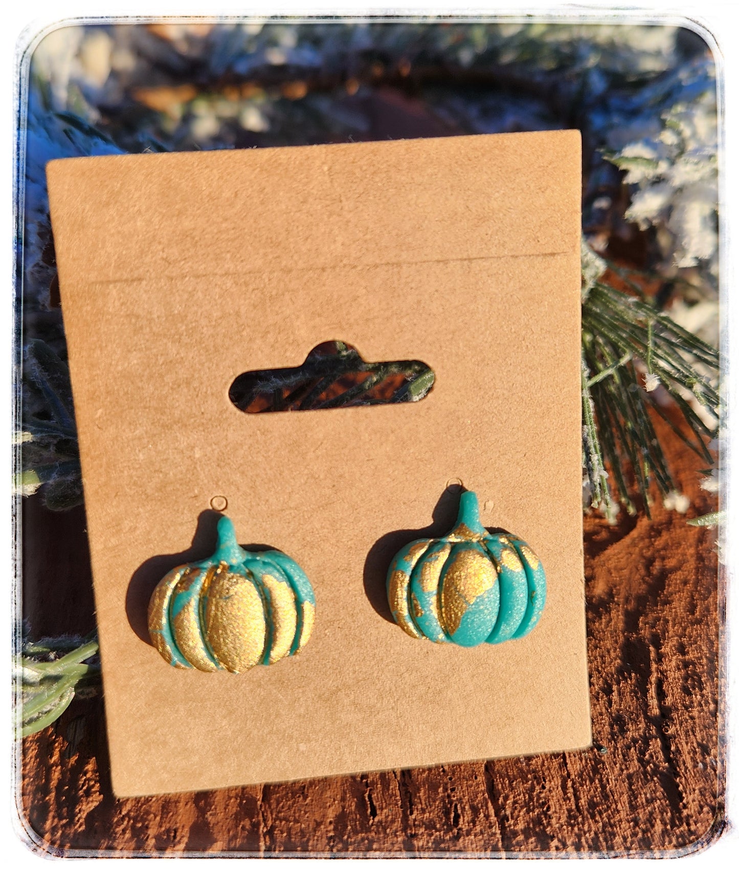 Pumpkin Stud Earrings