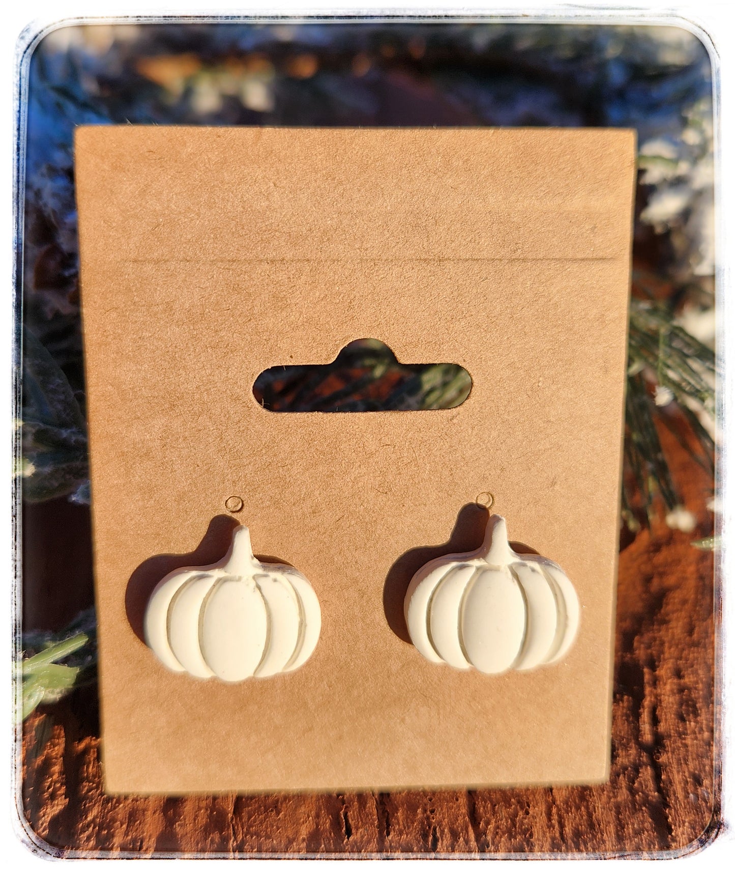 Pumpkin Stud Earrings